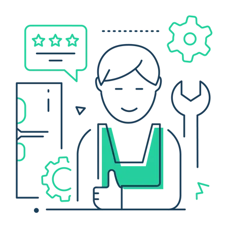 Technical support service  Illustration
