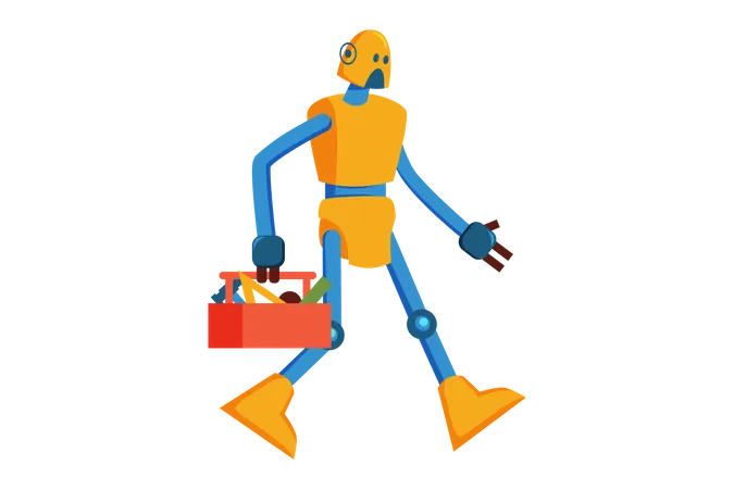 Technician Bot  Illustration