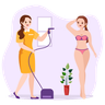 free spa girl illustrations