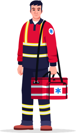 Technicien médical d'urgence  Illustration