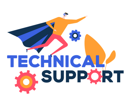 Technische Unterstützung  Illustration