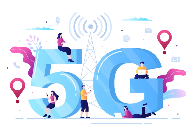Technologie 5G  Illustration