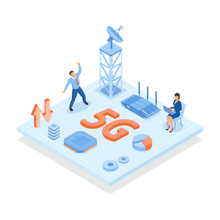 Technologie 5G  Illustration