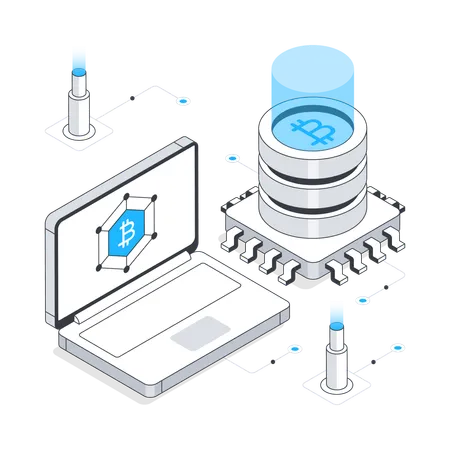 Technologie Bitcoin  Illustration