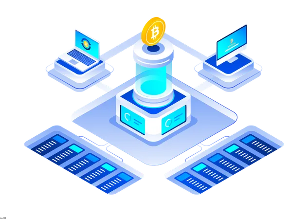 Technologie Blockchain  Illustration