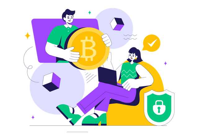 Technologie Blockchain  Illustration