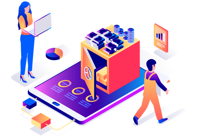 Technologie Blockchain  Illustration