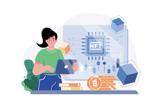 Technologie Blockchain  Illustration