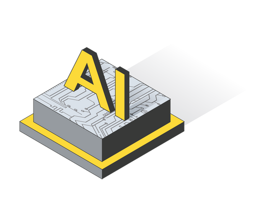 Technologie d'intelligence artificielle  Illustration