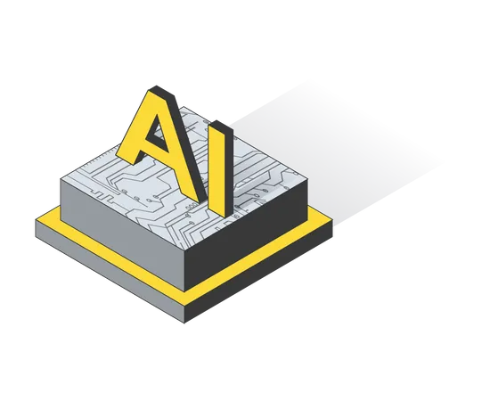 Technologie d'intelligence artificielle  Illustration