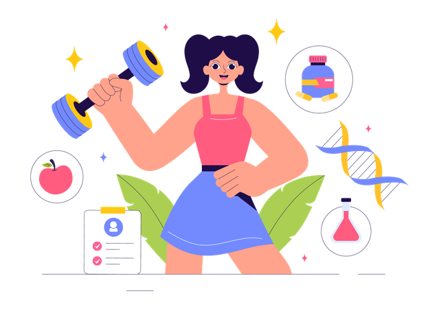 Technologie de biohacking  Illustration