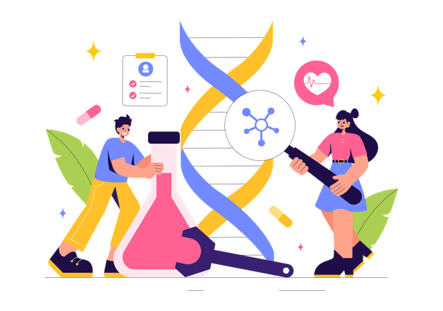 Technologie de biohacking  Illustration
