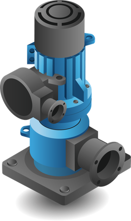Technologie des grandes pompes à eau  Illustration