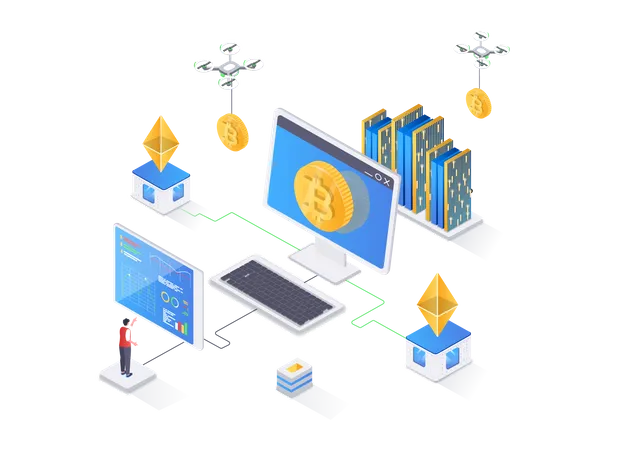 Technologie de crypto-monnaie  Illustration