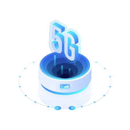 Technologie réseau 5G  Illustration