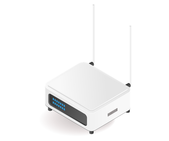 Technologie de routeur de partage de connexion Wifi  Illustration