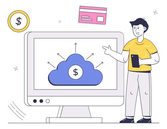 Technologie financière  Illustration