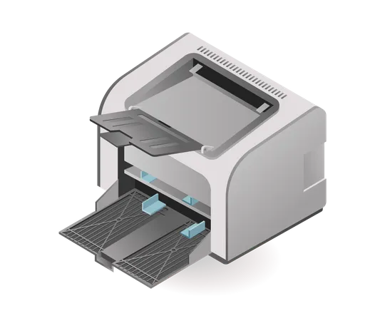 Technologie Outil d'impression laser  Illustration