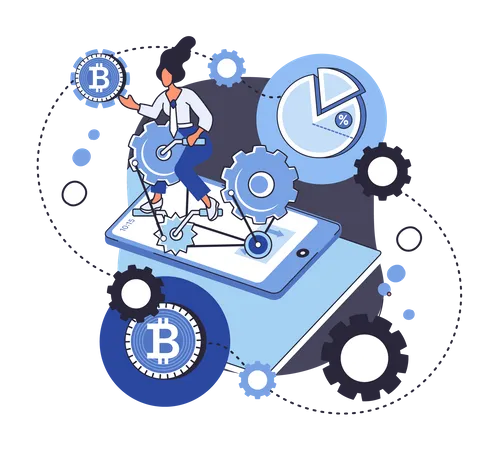 Technologie de réseau Bitcoin  Illustration