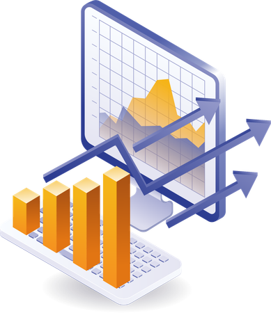 Analyse des Geschäftswachstums im Technologiemanagement  Illustration