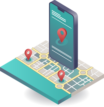 Technologies of Smartphone Map Applications  Illustration