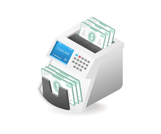 Technology Accurate money counting tool  Illustration