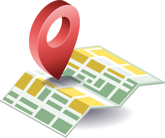 Technology application location map  Illustration