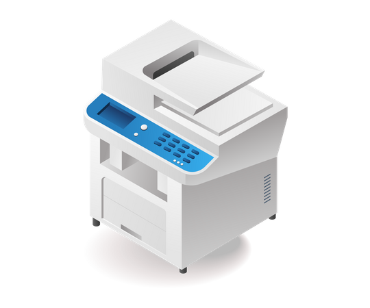 Technology photocopy tool minimalist  Illustration