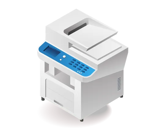 Technology photocopy tool minimalist  Illustration