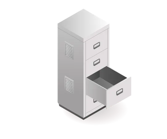 Technology Tool filling cabinet  Illustration