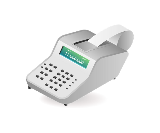 Technology tool label printing  Illustration