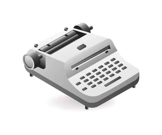 Technology Vintage typewriter  Illustration