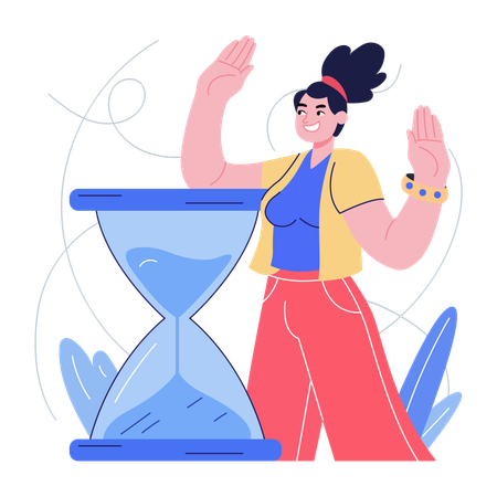 Técnicas de gerenciamento de produtividade para economizar tempo  Ilustração