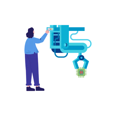 Tecnologia de chip de IA  Ilustração