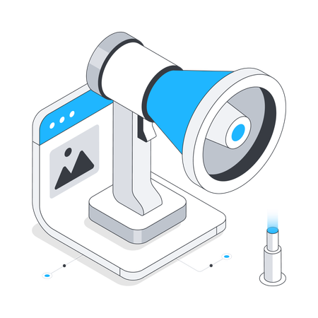 Tecnología CCTV en línea  Ilustración