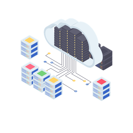 Tecnologia cloud  Illustration