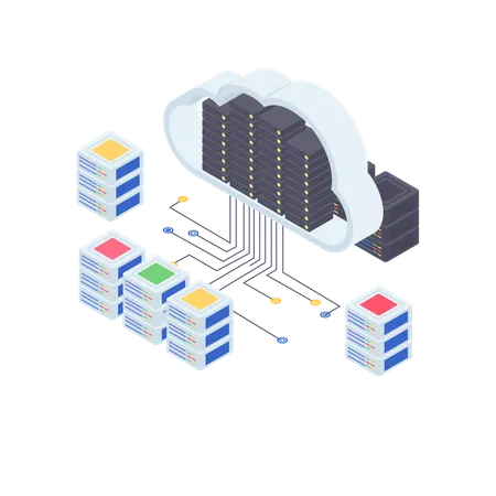 Tecnologia cloud  Illustration