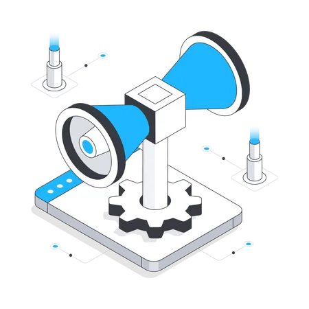 Tecnología de cámaras CCTV  Ilustración