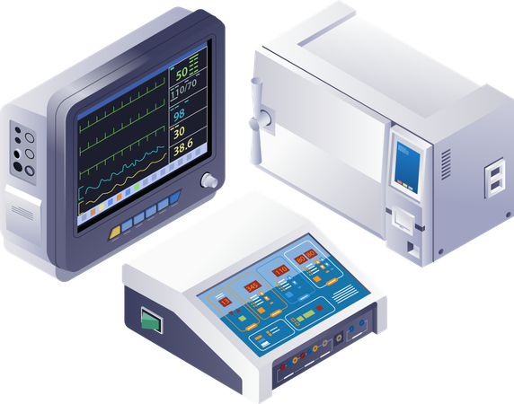 Tecnologia de equipamentos médicos  Illustration