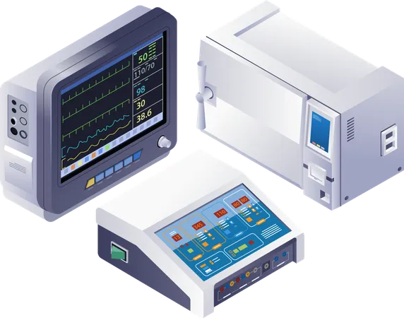 Tecnologia de equipamentos médicos  Illustration