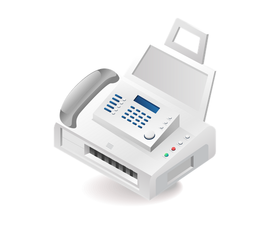Tecnologia de fax  Ilustração
