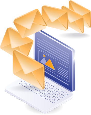 Tecnologia de transferência de e-mail  Ilustração