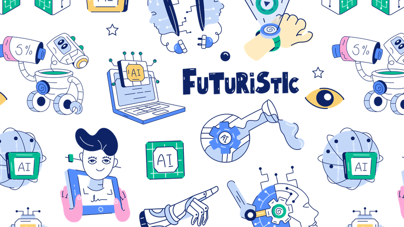 Tecnologia Futura  Ilustração