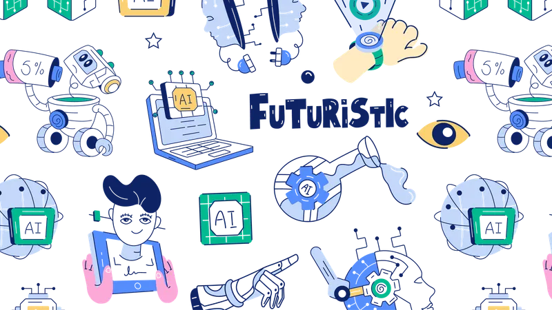 Tecnologia Futura  Ilustração