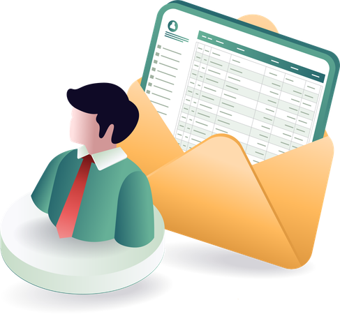 Tecnologia e-mail dados pessoais  Ilustração
