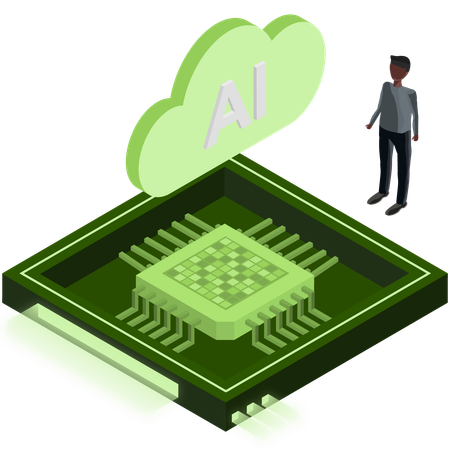 Tecnología en la nube  Ilustración