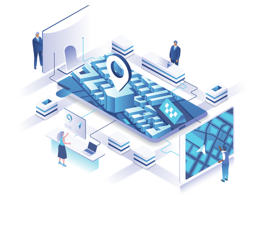 Tecnologia GPS  Ilustração