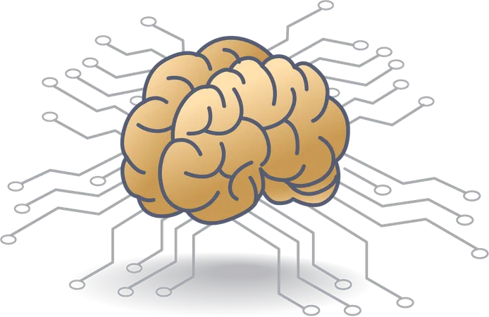 Tecnología de inteligencia artificial  Ilustración