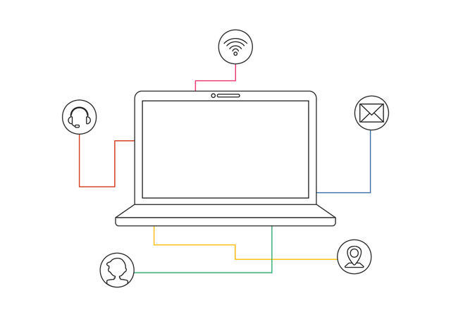 Tecnología Intranet  Ilustración