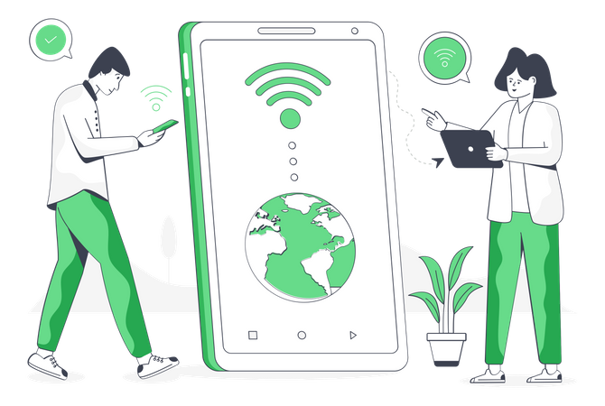 Tecnologia sem fio  Illustration